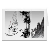 Vertical Oriental Scroll Cards (Front Horizontal)