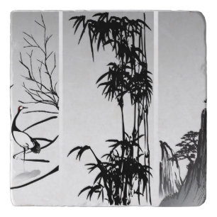 Vertical Oriental Scroll Trivet