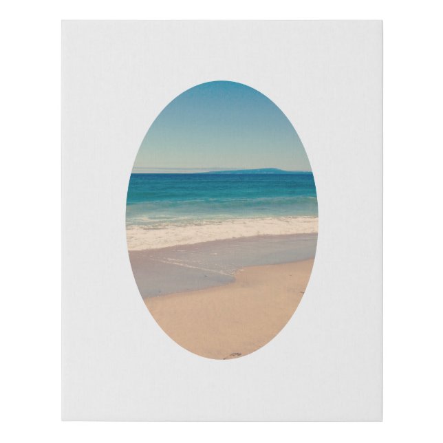 Vertical Oval Border Photo 16"x 20" Faux Canvas Print (Front)