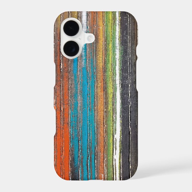vertical painted striped abstract Case-Mate iPhone case (Back)