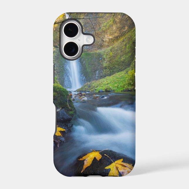 Vertical panorama view of Tunnel Falls Iphone Case (Back)