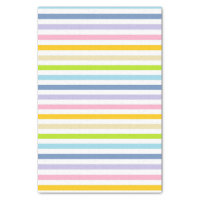 Vertical Outlined Pastel Rainbow Stripes Tissue Paper