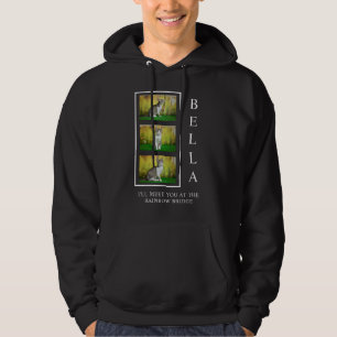 Vertical Pet Memorial Layout with Photo Trio Hoodie
