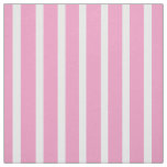 Vertical Pink and White Striped Fabric