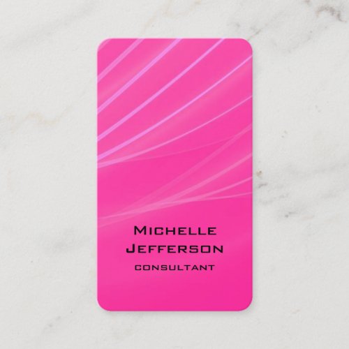 Vertical Pink Purple Abstract Modern Style Trendy Business Card