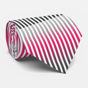 Vertical pinstripes in warm color scheme neck tie