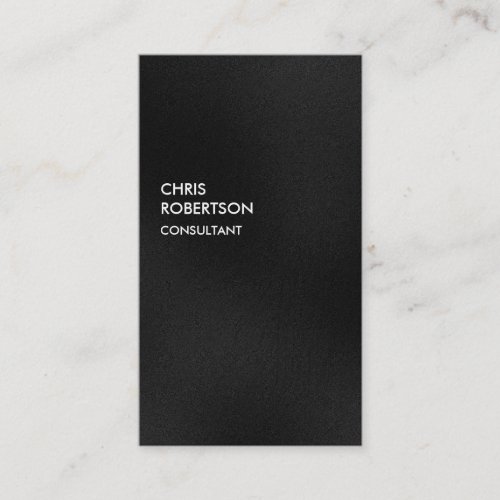 Vertical Plain Gray Attractive Charm Business Card