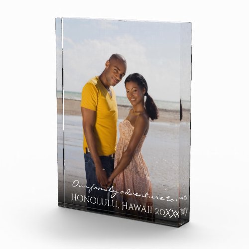 Vertical Portrait Vacation Souvenir Family Reunion Photo Block