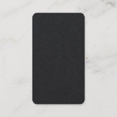 Vertical Premium Black Trendy Consultant Business Card (Back)