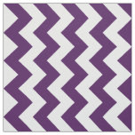 Vertical Purple and White Zigzag Pattern Fabric