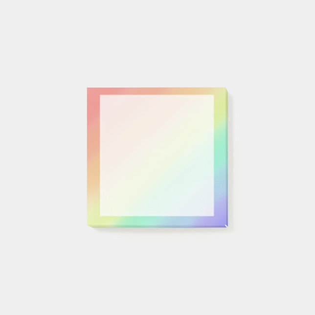 Vertical rainbow post-it notes (Front)