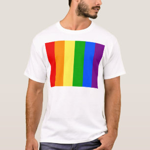 "VERTICAL RAINBOW STRIPES" T-Shirt