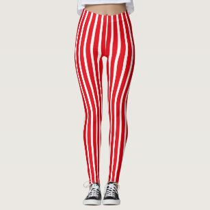 red and black vertical striped pants