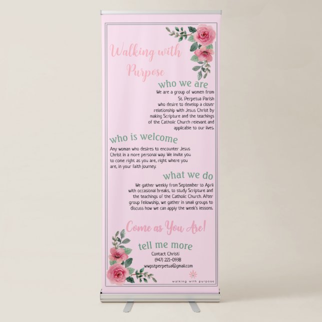 Vertical Retractable Banner (Front)