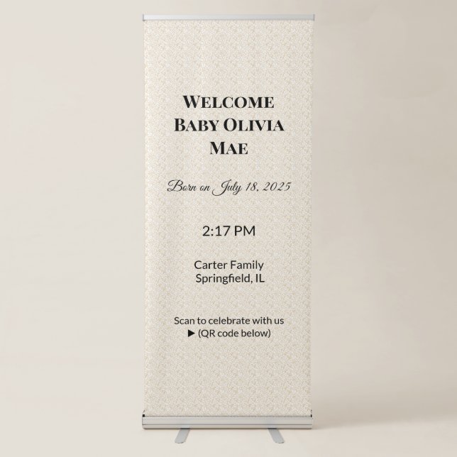 Vertical Retractable Banner (Front)