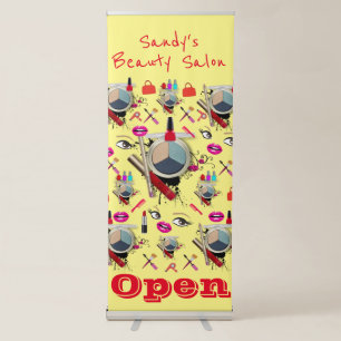 Vertical Retractable Banner Beauty Salon Barber