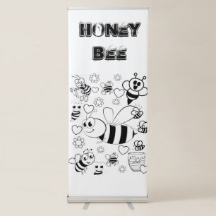 Vertical Retractable Banner Bumblebee Honeybee