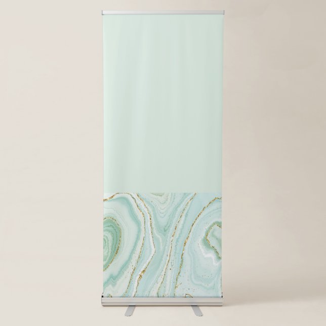 Vertical Retractable Banner elegant hand painted l (Front)