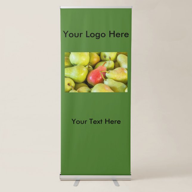 Vertical Retractable Banner of Pears (Front)