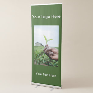 Vertical Retractable Banner of Tea Leaf