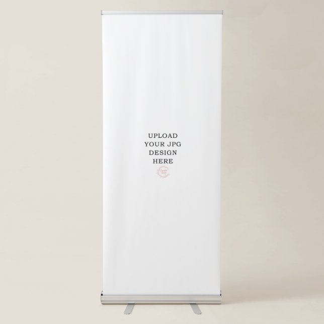 Vertical Retractable Banner Print Your Own (Front)
