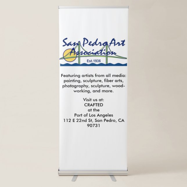 Vertical Retractable Banner - SPAA Logo (Front)