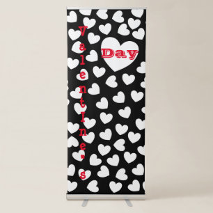 Vertical Retractable Banner Valentine's Day