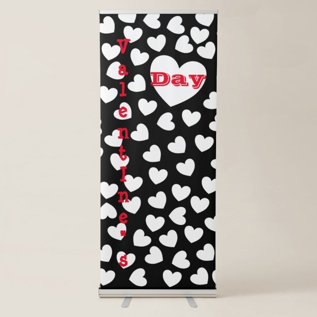 Vertical Retractable Banner Valentine's Day (Front)