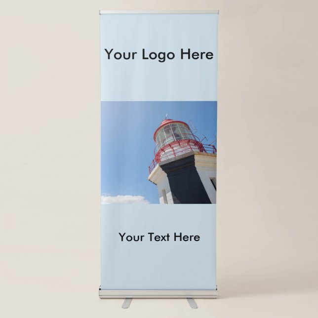 Vertical Retractable Banner with Lighthouse (Front)