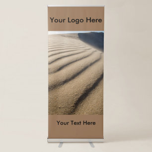 Vertical Retractable Banner with Sand Dune