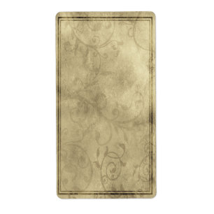 Vertical Romantic Apothecary Label