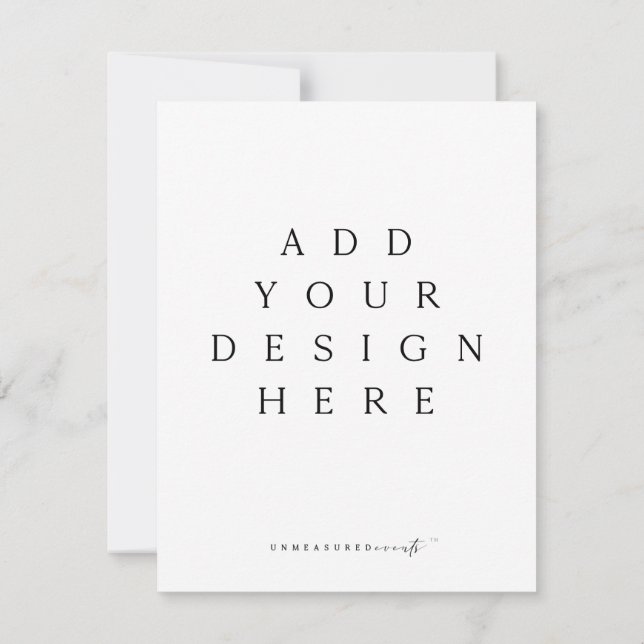 Vertical RSVP Cards/ Enclosures Invitation (Back)