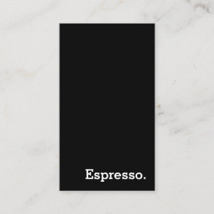 Vertical Simple Dark Loyalty Espresso Punch-Card Card
