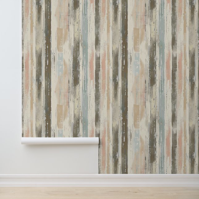 Vertical sketched artistic lines earth color ink wallpaper  (Application)