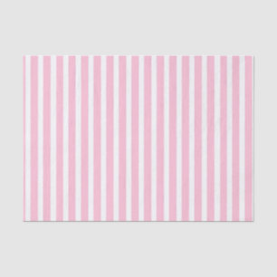 Vertical Soft Pink and White Stripes Tissue Paper