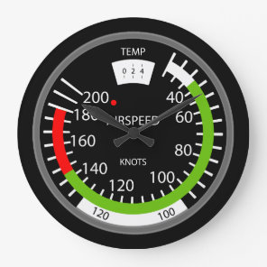 Vertical Speed Indicator Pilot Aviation Geek Large Clock