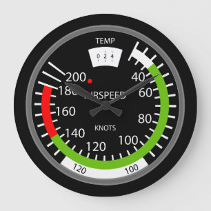 Vertical Speed Indicator Pilot Aviation Geek Large Clock