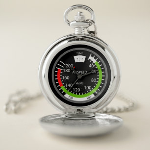 Vertical Speed Indicator Pilot Aviation Geek Pocket Watch