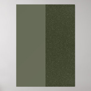 Vertical Split Moss Green Poster – Customizable Holder