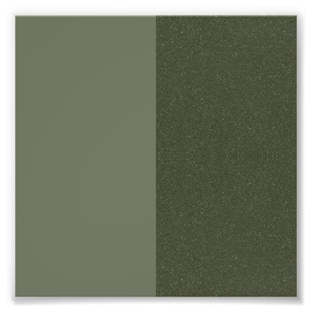 Vertical Split Moss Green Wall Poster – Customize (Front)