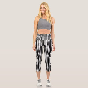 Vertical Stripe Pattern Leggings