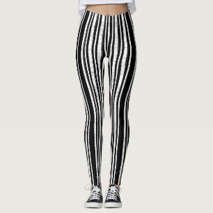 Vertical Stripe Pattern Leggings