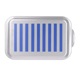 Vertical Stripe Sailor Blue & White Pattern Cake Pan