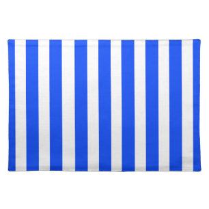 Vertical Stripe Sailor Blue & White Pattern Cloth Placemat