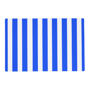 Vertical Stripe Sailor Blue & White Pattern Placemat