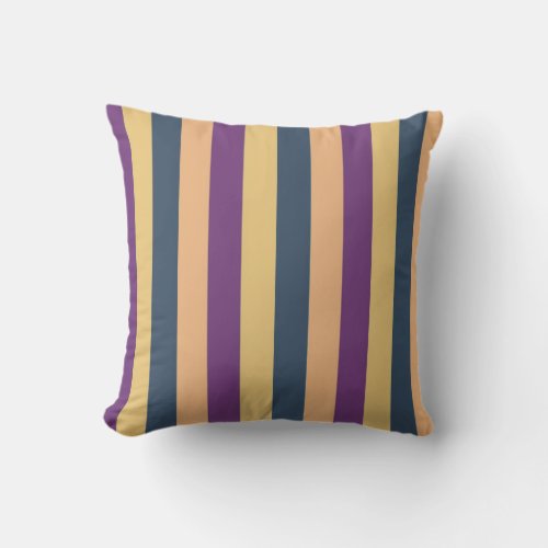 Vertical striped abstract throw pillow