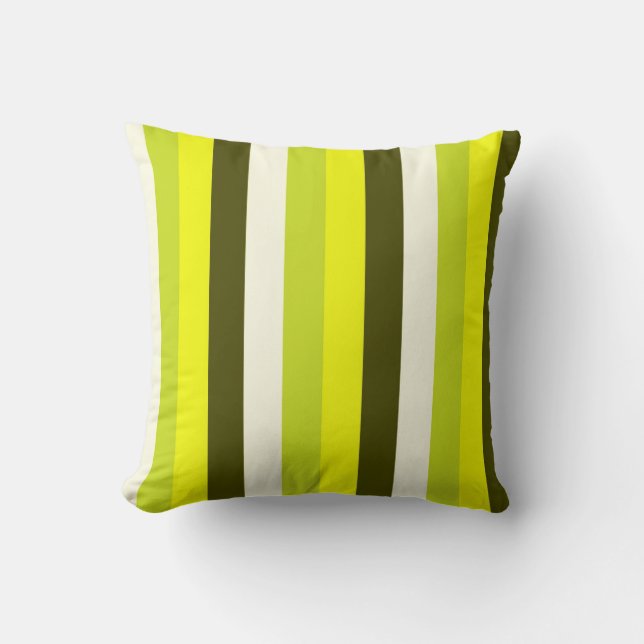 Vertical striped abstract throw pillow (Front)