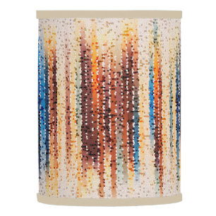 Vertical stripes, abstract, colorful, modern lamp shade
