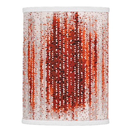 Vertical stripes abstract red grey white lamp shade