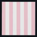 Vertical Stripes Baby Pink And White Striped Faux Canvas Print<br><div class="desc">Vertical Stripes – light pink and white striped pattern.</div>